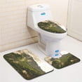 thumbnail image 1 of PUDMAD Beautiful Misty Early Morning Mountains 3 Piece Bathroom Rugs Set Bath Rug Contour Mat and Toilet Lid Cover, 1 of 2