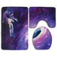 thumbnail image 1 of PUDMAD Beautiful Scenery 3 Piece Bathroom Rugs Set Bath Rug Contour Mat and Toilet Lid Cover, 1 of 2