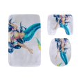 thumbnail image 1 of PUDMAD Beautiful Shining Fantasty Mermaids 3 Piece Bathroom Rugs Set Bath Rug Contour Mat and Toilet Lid Cover, 1 of 2