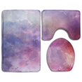 thumbnail image 1 of PUDMAD Beautiful Sky 3 Piece Bathroom Rugs Set Bath Rug Contour Mat and Toilet Lid Cover, 1 of 2
