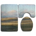 thumbnail image 1 of PUDMAD Beautiful Steppes Mongolia 3 Piece Bathroom Rugs Set Bath Rug Contour Mat and Toilet Lid Cover, 1 of 2