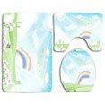 thumbnail image 1 of PUDMAD Beautiful Summer Day 3 Piece Bathroom Rugs Set Bath Rug Contour Mat and Toilet Lid Cover, 1 of 2