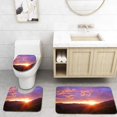 thumbnail image 1 of PUDMAD Beautiful Sunrise Over Mountains 3 Piece Bathroom Rugs Set Bath Rug Contour Mat and Toilet Lid Cover, 1 of 2