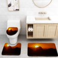thumbnail image 1 of PUDMAD Beautiful Sunset 3 Piece Bathroom Rugs Set Bath Rug Contour Mat and Toilet Lid Cover, 1 of 2