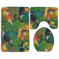 thumbnail image 1 of PUDMAD Beautiful Sunset 3 Piece Bathroom Rugs Set Bath Rug Contour Mat and Toilet Lid Cover, 1 of 2