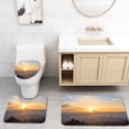 thumbnail image 1 of PUDMAD Beautiful Vista Portland Oregon 3 Piece Bathroom Rugs Set Bath Rug Contour Mat and Toilet Lid Cover, 1 of 2