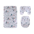 thumbnail image 1 of PUDMAD Beautiful and Beautiful Seagull 3 Piece Bathroom Rugs Set Bath Rug Contour Mat and Toilet Lid Cover, 1 of 2