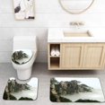 thumbnail image 1 of PUDMAD Beauty in Nature 3 Piece Bathroom Rugs Set Bath Rug Contour Mat and Toilet Lid Cover, 1 of 2