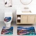 thumbnail image 1 of PUDMAD Bern 3 Piece Bathroom Rugs Set Bath Rug Contour Mat and Toilet Lid Cover, 1 of 2