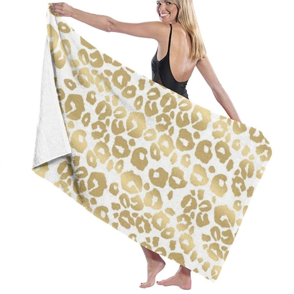 PUDMAD Best % Cheetah Golden Leopard 3 Piece Bathroom Rugs Set Bath Rug Contour Mat and Toilet Lid Cover