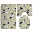 thumbnail image 1 of PUDMAD Best Jack Russell Terrier 3 Piece Bathroom Rugs Set Bath Rug Contour Mat and Toilet Lid Cover, 1 of 2