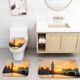 thumbnail image 1 of PUDMAD Big Ben and Westminster Bridge at Sunset 3 Piece Bathroom Rugs Set Bath Rug Contour Mat and Toilet Lid Cover, 1 of 2