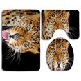 thumbnail image 1 of PUDMAD Big Cat 3 Piece Bathroom Rugs Set Bath Rug Contour Mat and Toilet Lid Cover, 1 of 2