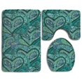 thumbnail image 1 of PUDMAD Bird 3 Piece Bathroom Rugs Set Bath Rug Contour Mat and Toilet Lid Cover, 1 of 2