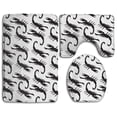 thumbnail image 1 of PUDMAD Black Scorpion 3 Piece Bathroom Rugs Set Bath Rug Contour Mat and Toilet Lid Cover, 1 of 2