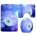 thumbnail image 1 of PUDMAD Blowing Dandelion6 3 Piece Bathroom Rugs Set Bath Rug Contour Mat and Toilet Lid Cover, 1 of 2