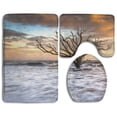 thumbnail image 1 of PUDMAD Botany Bay Edisto Isl Sc Boneyard Beach Sunset Charleston South Carolina East Coast 3 Piece Bathroom Rugs Set Bath Rug Contour Mat and Toilet Lid Cover, 1 of 2