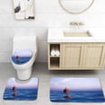 thumbnail image 1 of PUDMAD Bouy in Ocean 3 Piece Bathroom Rugs Set Bath Rug Contour Mat and Toilet Lid Cover, 1 of 2