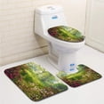 thumbnail image 1 of PUDMAD Bright Hazy Sun Through Azalea Daffodil Garden 3 Piece Bathroom Rugs Set Bath Rug Contour Mat and Toilet Lid Cover, 1 of 2