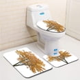 thumbnail image 1 of PUDMAD Bright Large Isolated Maple Tree 3 Piece Bathroom Rugs Set Bath Rug Contour Mat and Toilet Lid Cover, 1 of 2