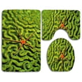 thumbnail image 1 of PUDMAD Brittlestar On Brain Coral 3 Piece Bathroom Rugs Set Bath Rug Contour Mat and Toilet Lid Cover, 1 of 2