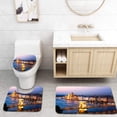 thumbnail image 1 of PUDMAD Budapest Night Lights 3 Piece Bathroom Rugs Set Bath Rug Contour Mat and Toilet Lid Cover, 1 of 2