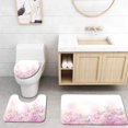 thumbnail image 1 of PUDMAD Butterflies 3 Piece Bathroom Rugs Set Bath Rug Contour Mat and Toilet Lid Cover, 1 of 2