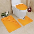 thumbnail image 1 of PUDMAD Butterfly 3 Piece Bathroom Rugs Set Bath Rug Contour Mat and Toilet Lid Cover, 1 of 2
