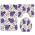 thumbnail image 1 of PUDMAD Cactus in Lovely Backdrop 3 Piece Bathroom Rugs Set Bath Rug Contour Mat and Toilet Lid Cover, 1 of 2