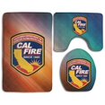 thumbnail image 1 of PUDMAD Cal Fire California Strong 3 Piece Bathroom Rugs Set Bath Rug Contour Mat and Toilet Lid Cover, 1 of 2