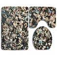 thumbnail image 1 of PUDMAD Camo 1 3 Piece Bathroom Rugs Set Bath Rug Contour Mat and Toilet Lid Cover, 1 of 2
