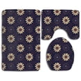 thumbnail image 1 of PUDMAD Cartoon Sunflower 3 Piece Bathroom Rugs Set Bath Rug Contour Mat and Toilet Lid Cover, 1 of 2