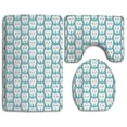 thumbnail image 1 of PUDMAD Cartoon Teeth 3 Piece Bathroom Rugs Set Bath Rug Contour Mat and Toilet Lid Cover, 1 of 2