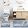thumbnail image 1 of PUDMAD Castle in Clouds 3 Piece Bathroom Rugs Set Bath Rug Contour Mat and Toilet Lid Cover, 1 of 2