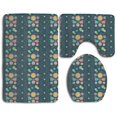 thumbnail image 1 of PUDMAD Cat and Mouse 3 Piece Bathroom Rugs Set Bath Rug Contour Mat and Toilet Lid Cover, 1 of 2