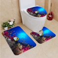 thumbnail image 1 of PUDMAD Chaetodon lineolatus 3 Piece Bathroom Rugs Set Bath Rug Contour Mat and Toilet Lid Cover, 1 of 2