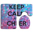 thumbnail image 1 of PUDMAD Cheerleader 3 Piece Bathroom Rugs Set Bath Rug Contour Mat and Toilet Lid Cover, 1 of 2