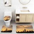 thumbnail image 1 of PUDMAD Chicago Skyline 3 Piece Bathroom Rugs Set Bath Rug Contour Mat and Toilet Lid Cover, 1 of 2