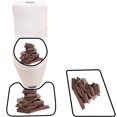 thumbnail image 1 of PUDMAD Chocolate 3 Piece Bathroom Rugs Set Bath Rug Contour Mat and Toilet Lid Cover, 1 of 2