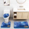 thumbnail image 1 of PUDMAD Christmas Fireworks 3 Piece Bathroom Rugs Set Bath Rug Contour Mat and Toilet Lid Cover, 1 of 2