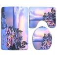 thumbnail image 1 of PUDMAD Christmas Tree Splendor Holidays 3 Piece Bathroom Rugs Set Bath Rug Contour Mat and Toilet Lid Cover, 1 of 2