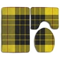 thumbnail image 1 of PUDMAD Classic MacLeod Plaid Turkey Red On Grand Tour 3 Piece Bathroom Rugs Set Bath Rug Contour Mat and Toilet Lid Cover, 1 of 2