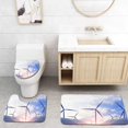 thumbnail image 1 of PUDMAD Clean Energy Wind Power and photovoltaic Power Generation and Energy efficient Light Bulbs to 3 Piece Bathroom Rugs Set Bath Rug Contour Mat and Toilet Lid Cover, 1 of 2