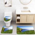 thumbnail image 1 of PUDMAD Cliffs Moher in Ireland 3 Piece Bathroom Rugs Set Bath Rug Contour Mat and Toilet Lid Cover, 1 of 2