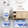 thumbnail image 1 of PUDMAD Cloud Love 3 Piece Bathroom Rugs Set Bath Rug Contour Mat and Toilet Lid Cover, 1 of 2