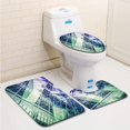 thumbnail image 1 of PUDMAD Cloud Network Servers Concepts 3 Piece Bathroom Rugs Set Bath Rug Contour Mat and Toilet Lid Cover, 1 of 2