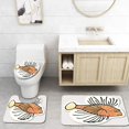 thumbnail image 1 of PUDMAD Color Fish Your 3 Piece Bathroom Rugs Set Bath Rug Contour Mat and Toilet Lid Cover, 1 of 2
