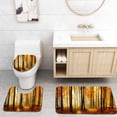 thumbnail image 1 of PUDMAD Colorful Panorama Autumn Beech Tree Forest Illuminated by Sunlight 3 Piece Bathroom Rugs Set Bath Rug Contour Mat and Toilet Lid Cover, 1 of 2