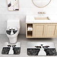 thumbnail image 1 of PUDMAD Concept Investment Risk 3 Piece Bathroom Rugs Set Bath Rug Contour Mat and Toilet Lid Cover, 1 of 2