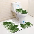 thumbnail image 1 of PUDMAD Conifer Forest Deer Family 3 Piece Bathroom Rugs Set Bath Rug Contour Mat and Toilet Lid Cover, 1 of 2
